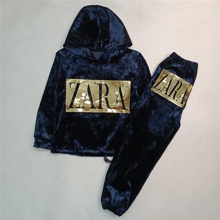 بلوز شلوار مخمل آینه ای طرح ZARA