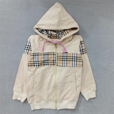 سویشرت کرم چهارخونه تکسایز