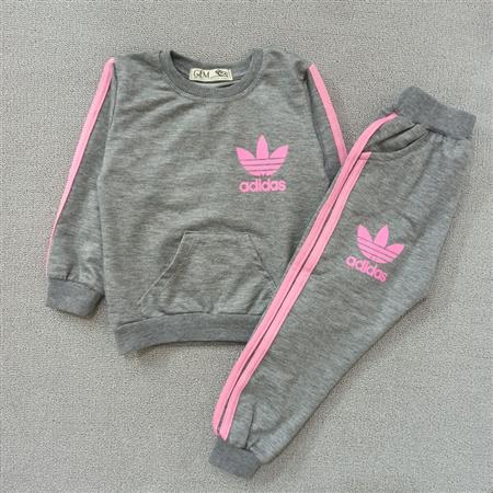 بلوز شلوار توسی نوار صورتی adidas تکسایز