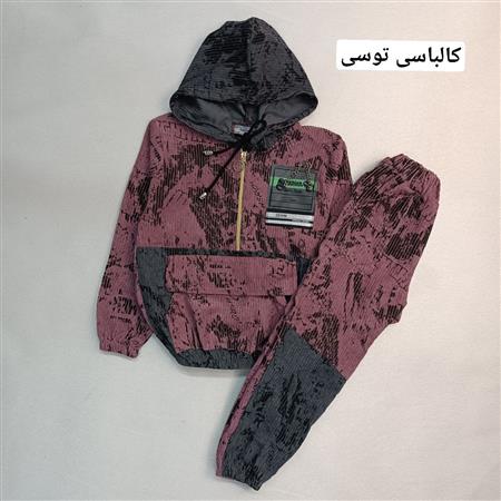 هودی شلوار مخمل ترکیبی