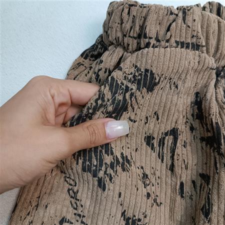 هودی شلوار مخمل ترکیبی