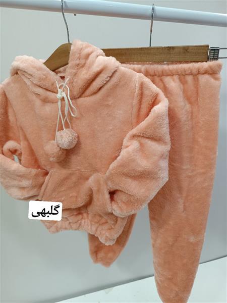 هودی شلوار پولیشی کلاه خرسی