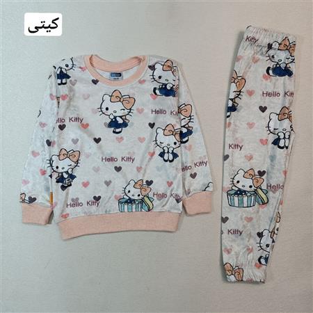 بلوز شلوار مخمل چاپی