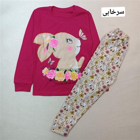 بلوز شلوار خرگوش خوشحال و پروانه ها