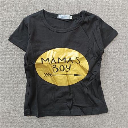 تیشرت مشکی Mamas Boy تکسایز