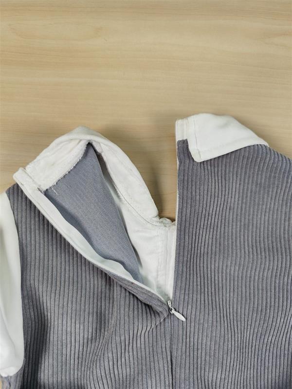 پیراهن مخمل دکمه دار