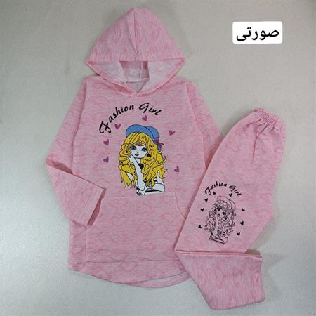 هودی شلوار دختر مو طلایی