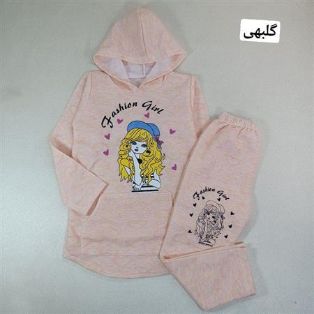 هودی شلوار دختر مو طلایی