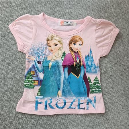 تیشرت صورتی Frozen تکسایز