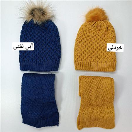کلاه شال بافت زنبوری
