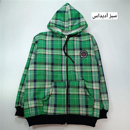سویشرت چهارخونه تدی و آدیداس ۲