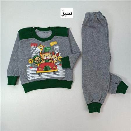بلوز شلوار پسرانه حیوانات ماشین سوار
