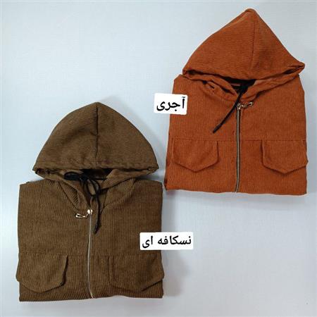 مانتو مخمل زیپ دار