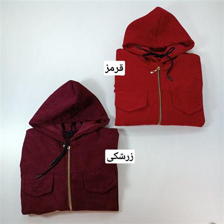 مانتو مخمل زیپ دار