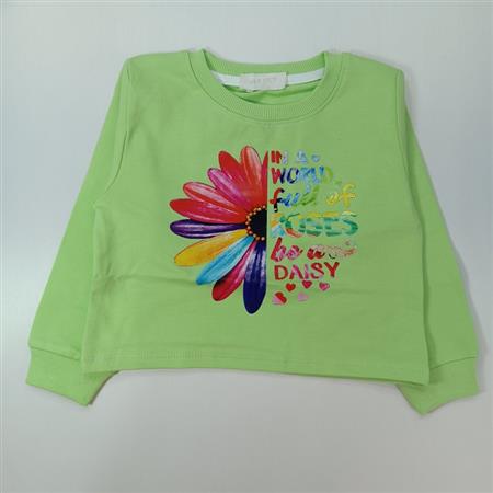 کراپ آستین بلند flower
