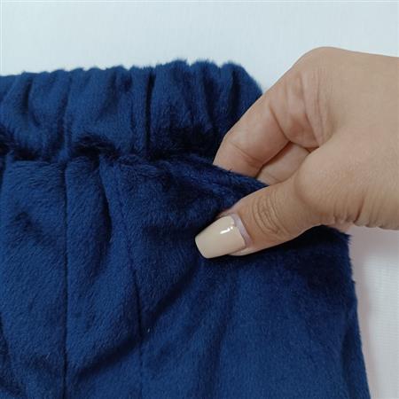 بلوز شلوار مخمل سورمه ای یونیکورن