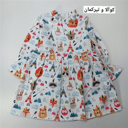 پیراهن مخمل کبریتی عروسکی