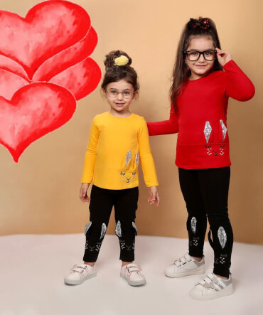 ست دخترانه خرگوش پولکی سایز بزرگ