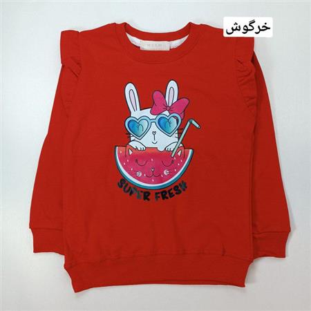 بلوز قرمز یلدایی دختر و خرگوش