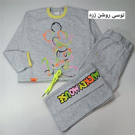 کراپ شلوار میکی آبرنگی