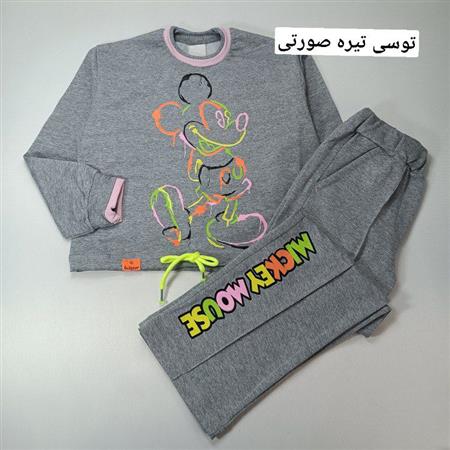 کراپ شلوار میکی آبرنگی
