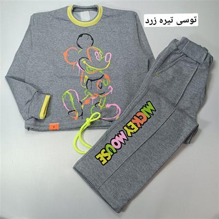 کراپ شلوار میکی آبرنگی