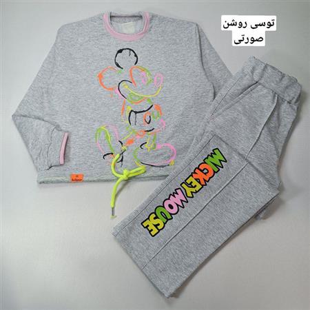 کراپ شلوار میکی آبرنگی