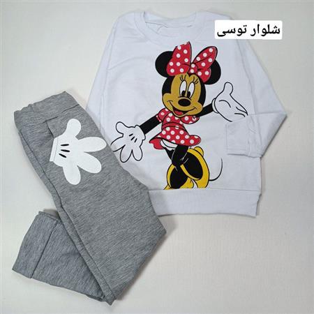 بلوز شلوار مینی موس پاشنه طلا
