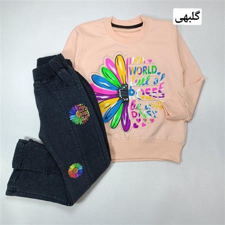 بلوز شلوار گلهای رنگی