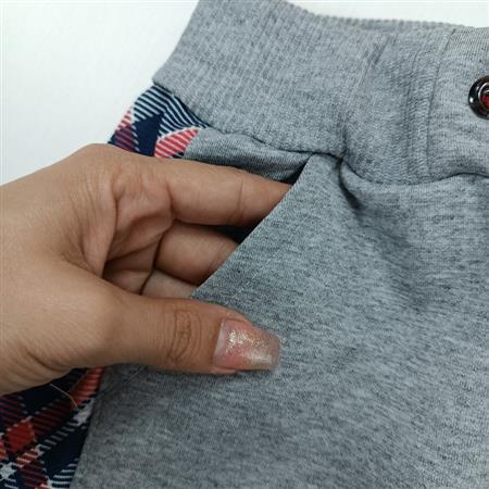 بلوز شلوار خرس آستین چهارخونه
