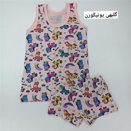 ست رکابی شورت دخترانه