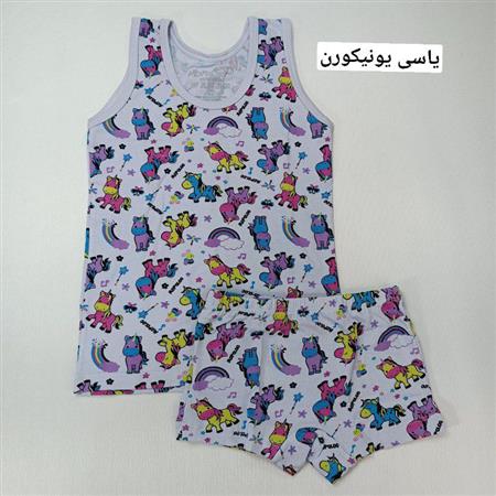 ست رکابی شورت دخترانه