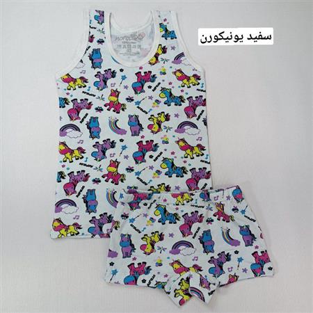 ست رکابی شورت دخترانه