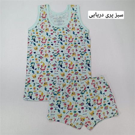 ست رکابی شورت دخترانه