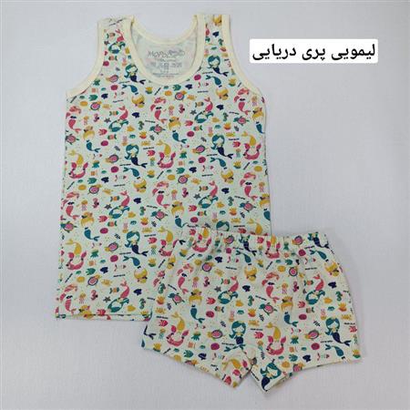 ست رکابی شورت دخترانه