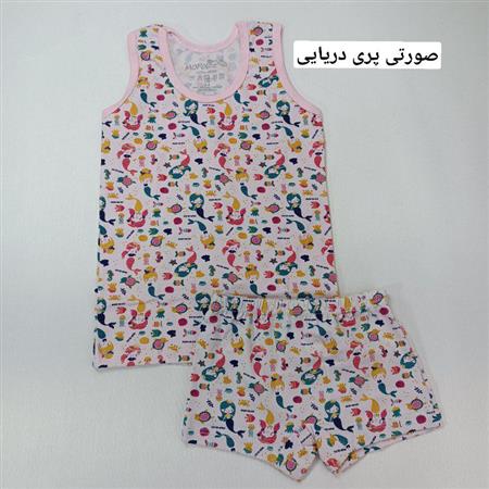 ست رکابی شورت دخترانه