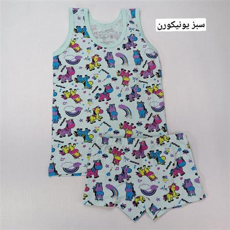 ست رکابی شورت دخترانه