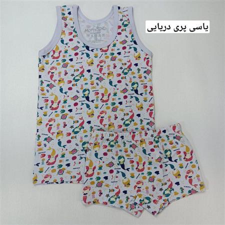 ست رکابی شورت دخترانه