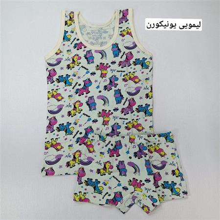 ست رکابی شورت دخترانه