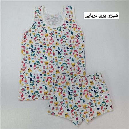 ست رکابی شورت دخترانه