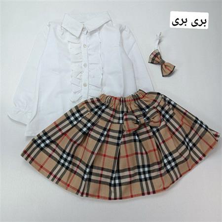 شومیز دامن چهارخونه دینا