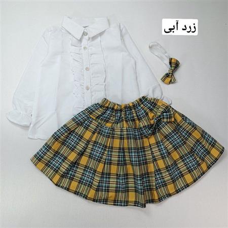 شومیز دامن چهارخونه دینا