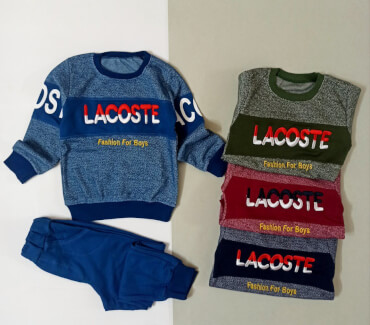 دوتیکه رنگی کیفیت عالی lacoste