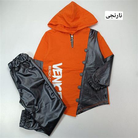 هودی شلوار ونس چرم