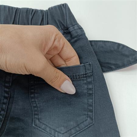 شلوار پاپیون پوم دار