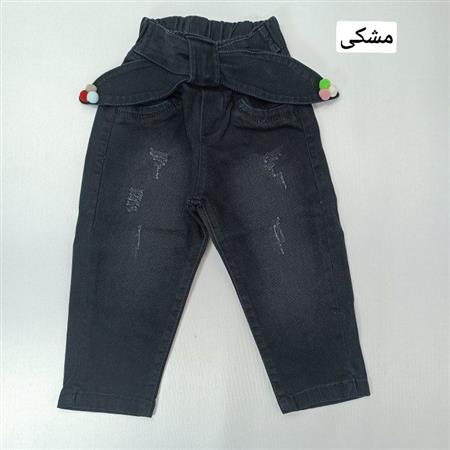 شلوار پاپیون پوم دار
