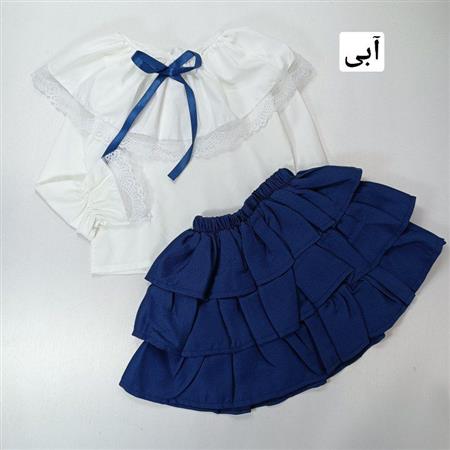 شومیز دامن یقه دلبر پاپیونی