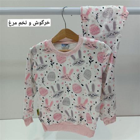 بلوز شلوار مخمل چاپی ۲