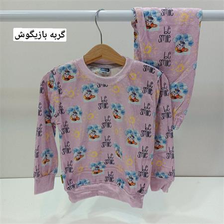 بلوز شلوار مخمل چاپی ۲