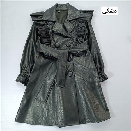 مانتو چرم پوست ماری